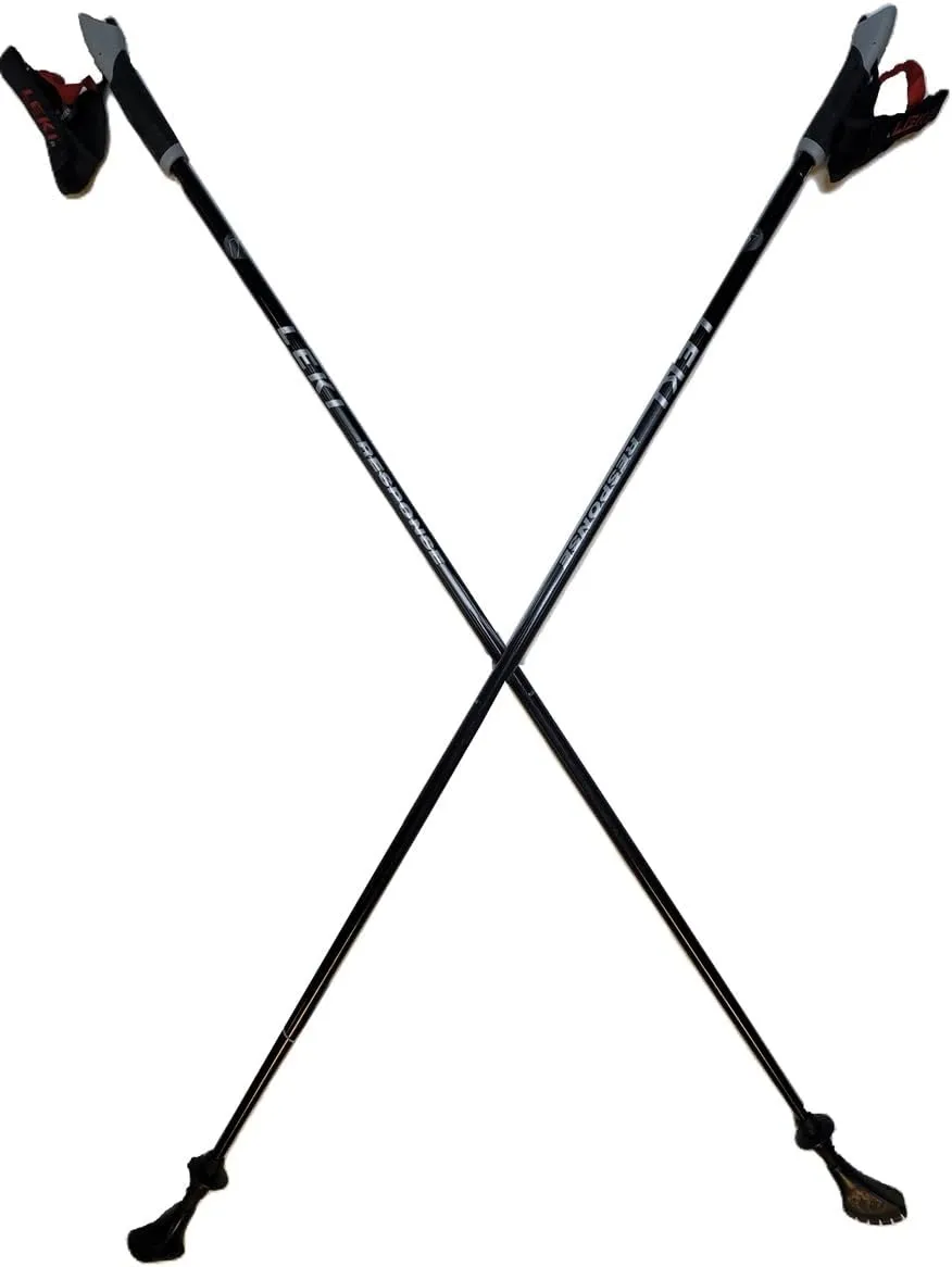 LEKI Nordic Walking Response Aluminum Series Black 130cm