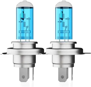 Light Bulbs Fit For Hyundai Santa Fe 2001-2006, 9003 High Low Beam High Performance Halogen Headlight Bulb Combo, 6000K White Light, Pack of 2