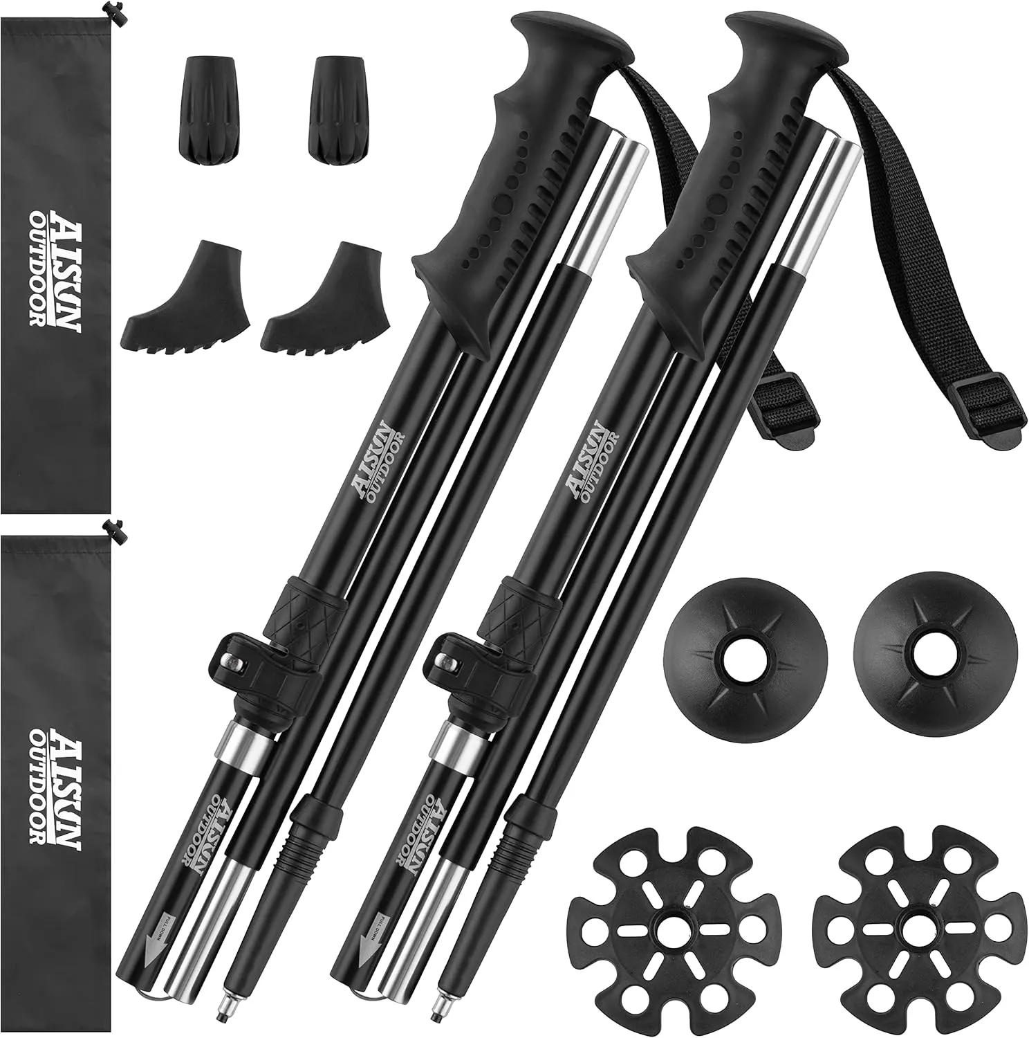 Lightweight Trekking Poles 2 pack   Raincoat
