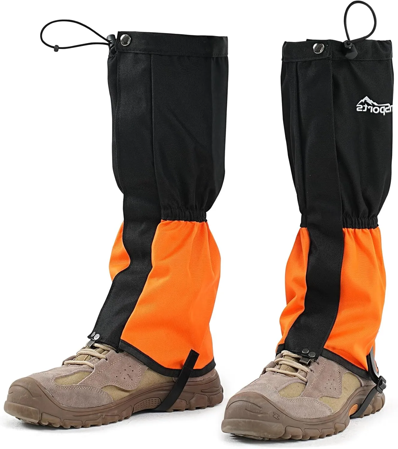 likloks Waterproof Hiking Gaiters for Men & Women - Lightweight & Breathable Adjustable Leg Gaiters for Hiking Boots, Snow, Trail, Trekking, Hunting, Climbing
