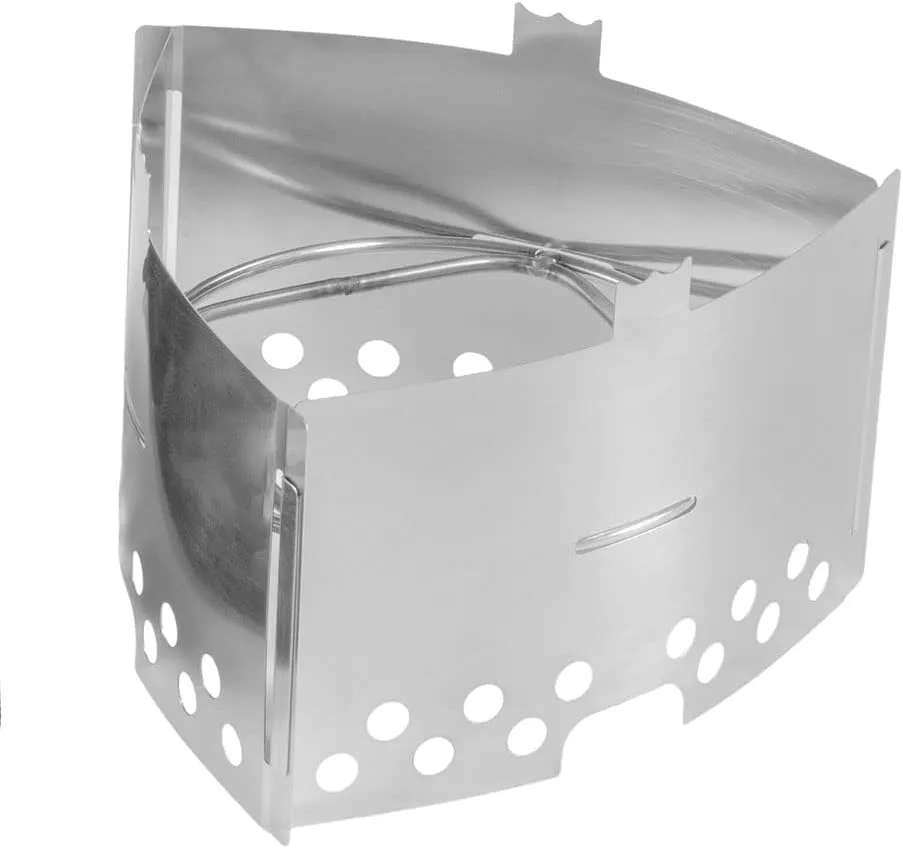 Magik 8-14 Pack Stove Windshield Folding Aluminum Camping Burner Windscreen Compact (14 Pack)