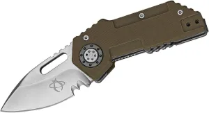 Mantis MANMT9D Wile E Drop Point Tan G10 Folding Knife Pocket Folder