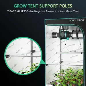 MARS HYDRO Grow Tent Durable Side Support Pole，Sturdy Metal Replaceable Bracket Accessories，High CFM Kit for 3.3x3.3 Indoor Tents