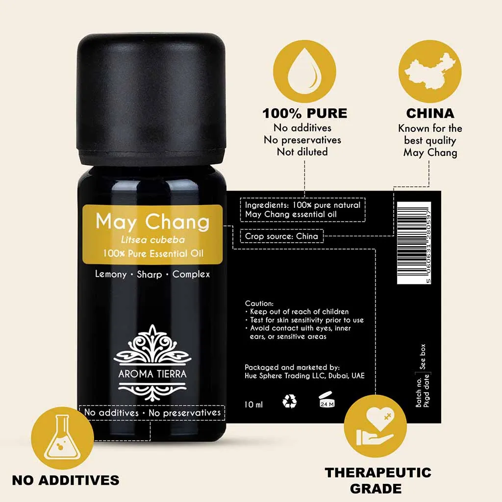 May Chang Essential Oil (Litsea cubeba) - 100% Pure Natural