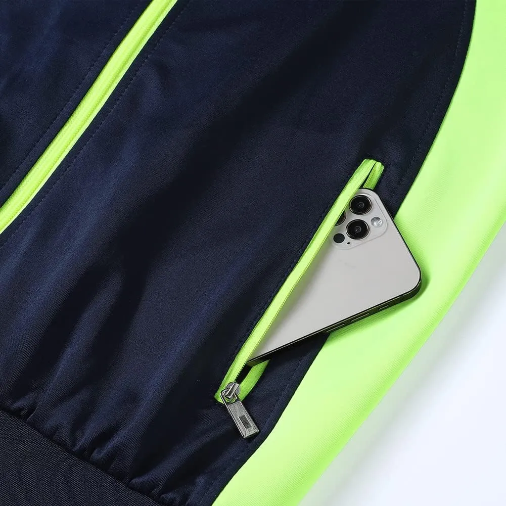 Men's Casual Athletic Tracksuit Long Sleeve Sweatsuit Set Full Zip Running Jacket and Pants 2 Piece Outfits