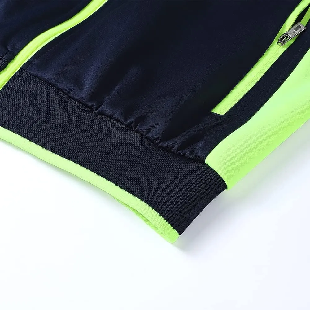 Men's Casual Athletic Tracksuit Long Sleeve Sweatsuit Set Full Zip Running Jacket and Pants 2 Piece Outfits