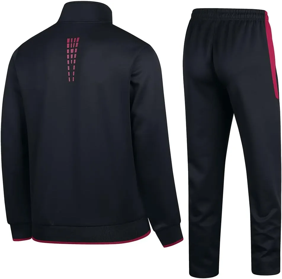 Men's Casual Athletic Tracksuit Long Sleeve Sweatsuit Set Full Zip Running Jacket and Pants 2 Piece Outfits