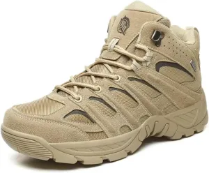 Men's Hiking Boots Lightweight Mid Ankle Trekking Trails Waterproof Boots Work Shoes