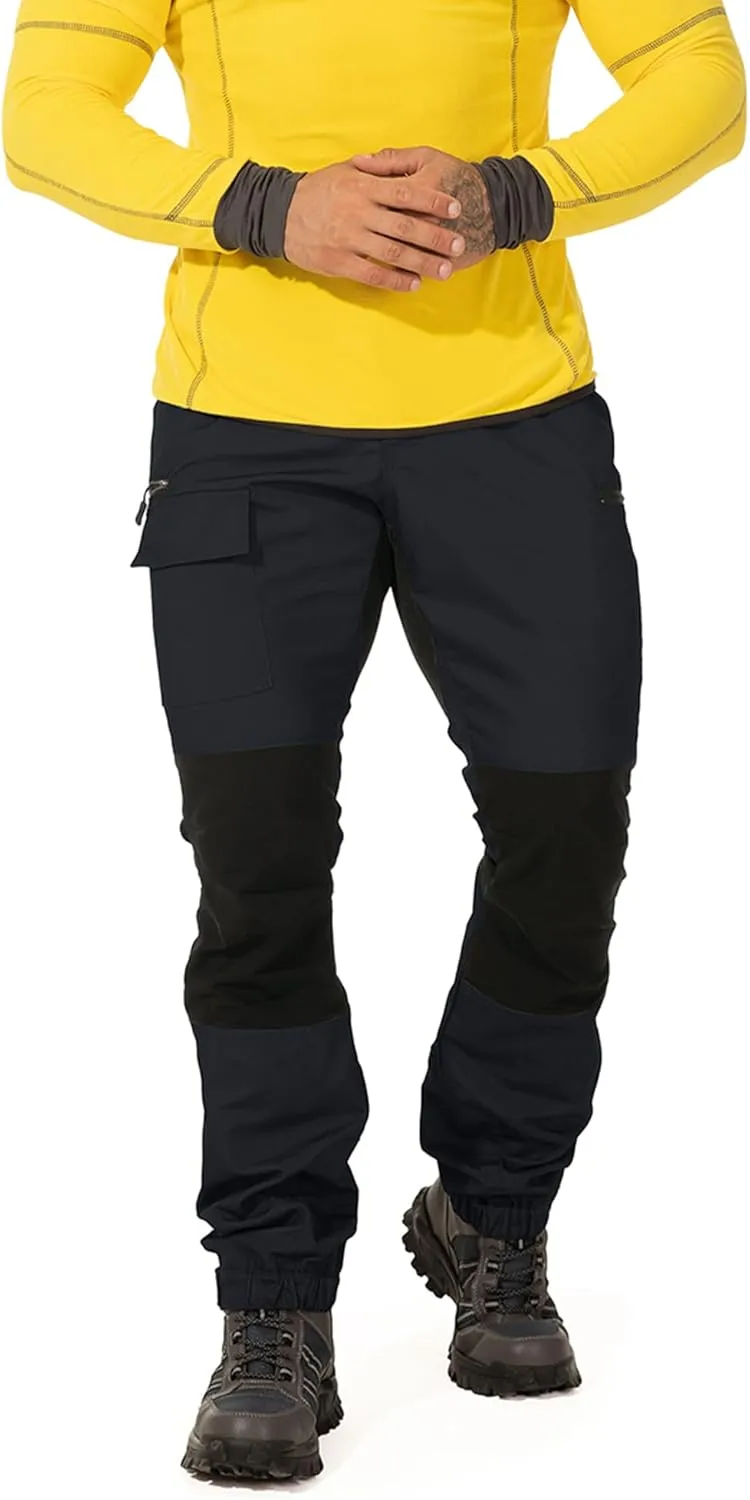Mens Hiking Pants Cargo Work Pants Ripstop Durable Tactical Camping Travel Outdoor Safari Pants