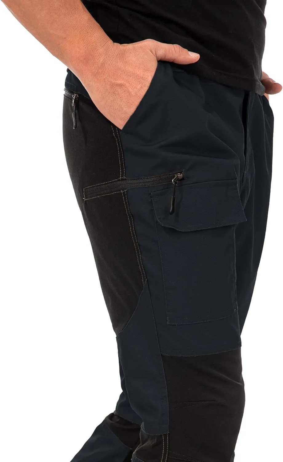 Mens Hiking Pants Cargo Work Pants Ripstop Durable Tactical Camping Travel Outdoor Safari Pants