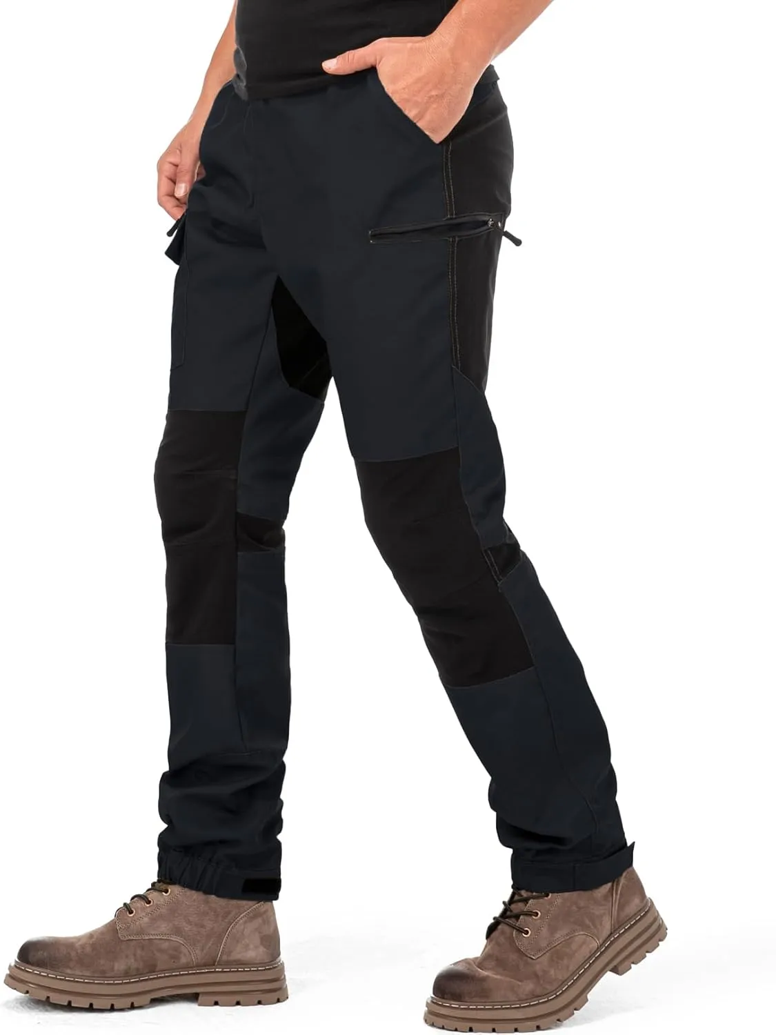 Mens Hiking Pants Cargo Work Pants Ripstop Durable Tactical Camping Travel Outdoor Safari Pants