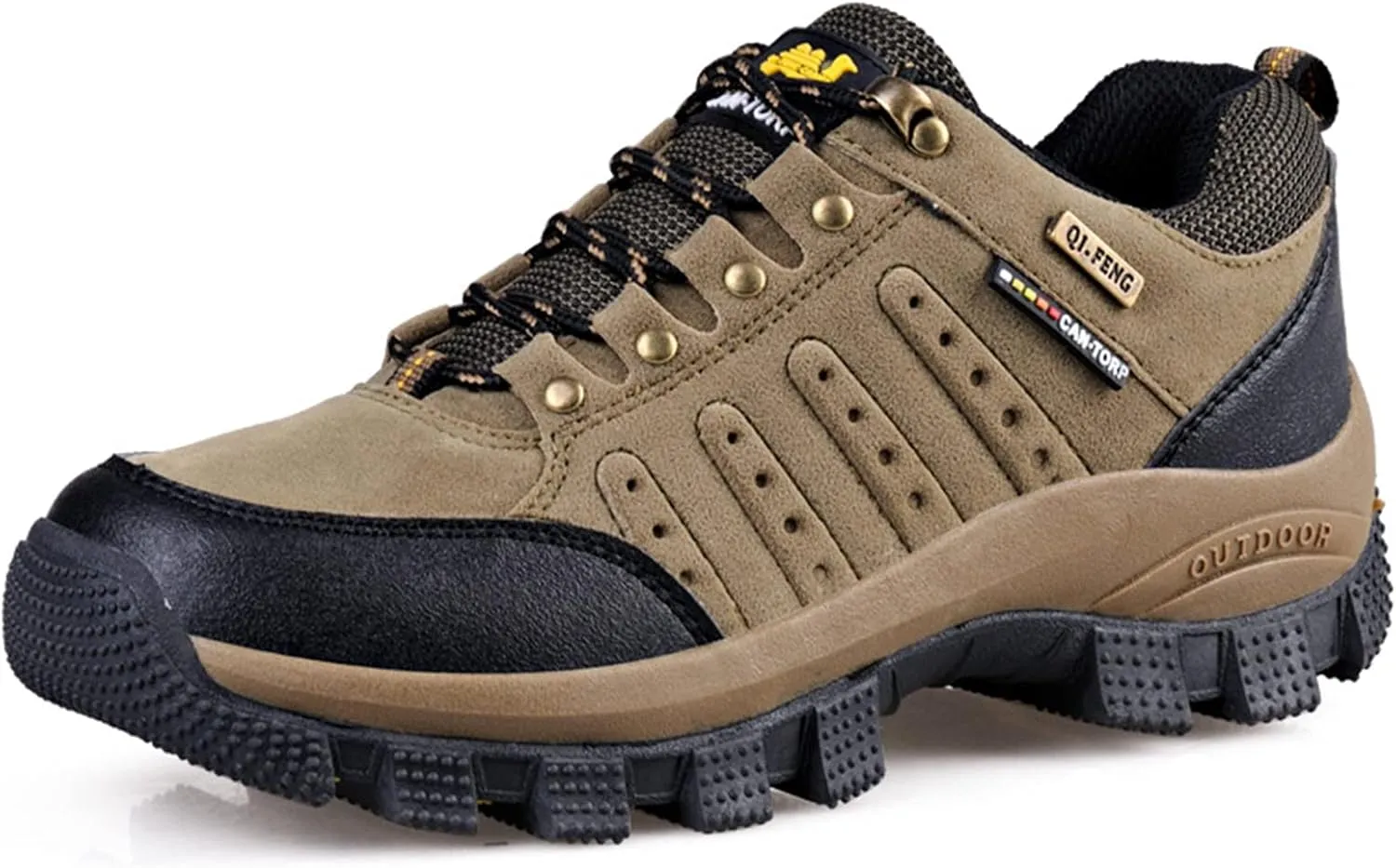 Mens Low Rise Trekking Hiking Shoes, Lightweight Outdoor Travelling Camping Climbing Shoes, Lace-Up Sports Trainers