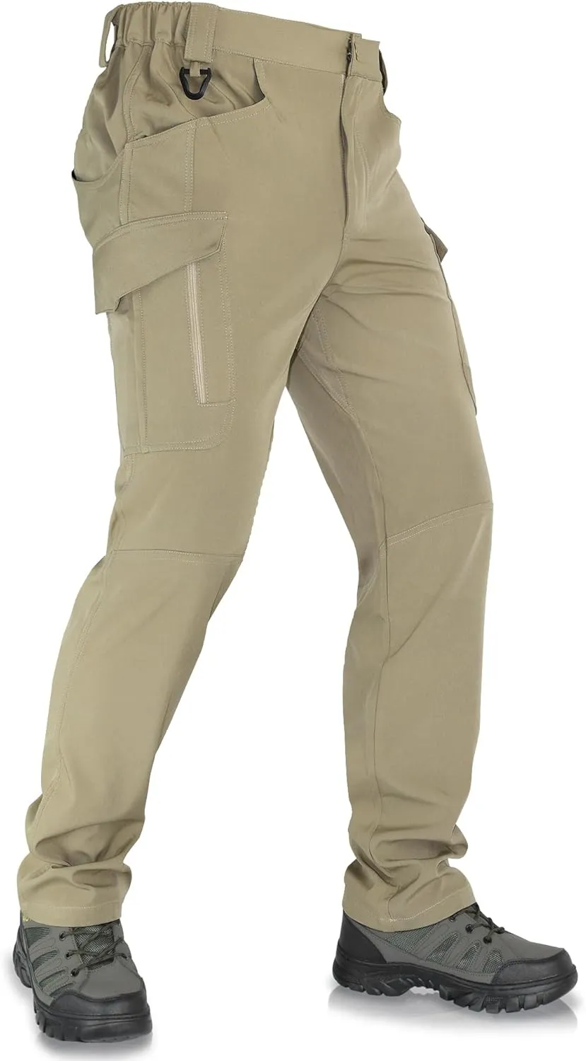 Men's Tactical Pants Durable Cargo Work Pants with Stretch Fabric,EDC Hiking Pants, Outdoor Hunting Appare