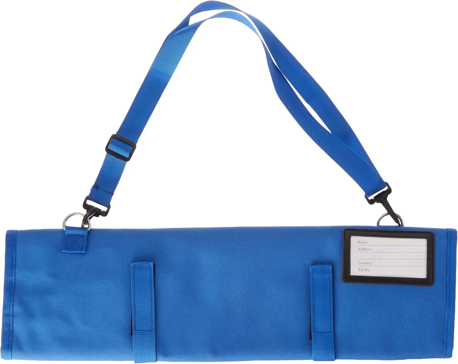Mercer Culinary 7-Pocket Knife Roll Storage Bag, Blue