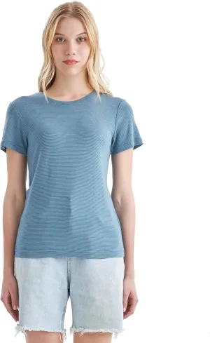 Merino Protect 100% Merino Wool T Shirts Women Crew Neck Tops Short Sleeve Odor Resistance Base Layer Travel Hiking Tee Shirt