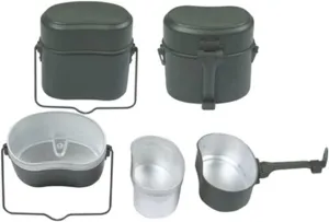Mess Tin Kits, Multifunction Proper Size Aluminium Alloy Portable Lunch Box for Outdoor Camping