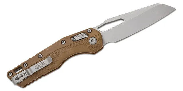 Microtech 30th Anniversary MSI Tri-Grip Dark Earth 3.88in Stonewashed Sheepsfoot