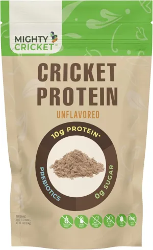 Mighty Cricket Protein Powder - High Protein Flour Substitute, Gluten Free, Dairy Free, Soy Free, 100% Pure Clean Protein - Cricket Flour Made from Healthy Insect Protein (1 lb.)