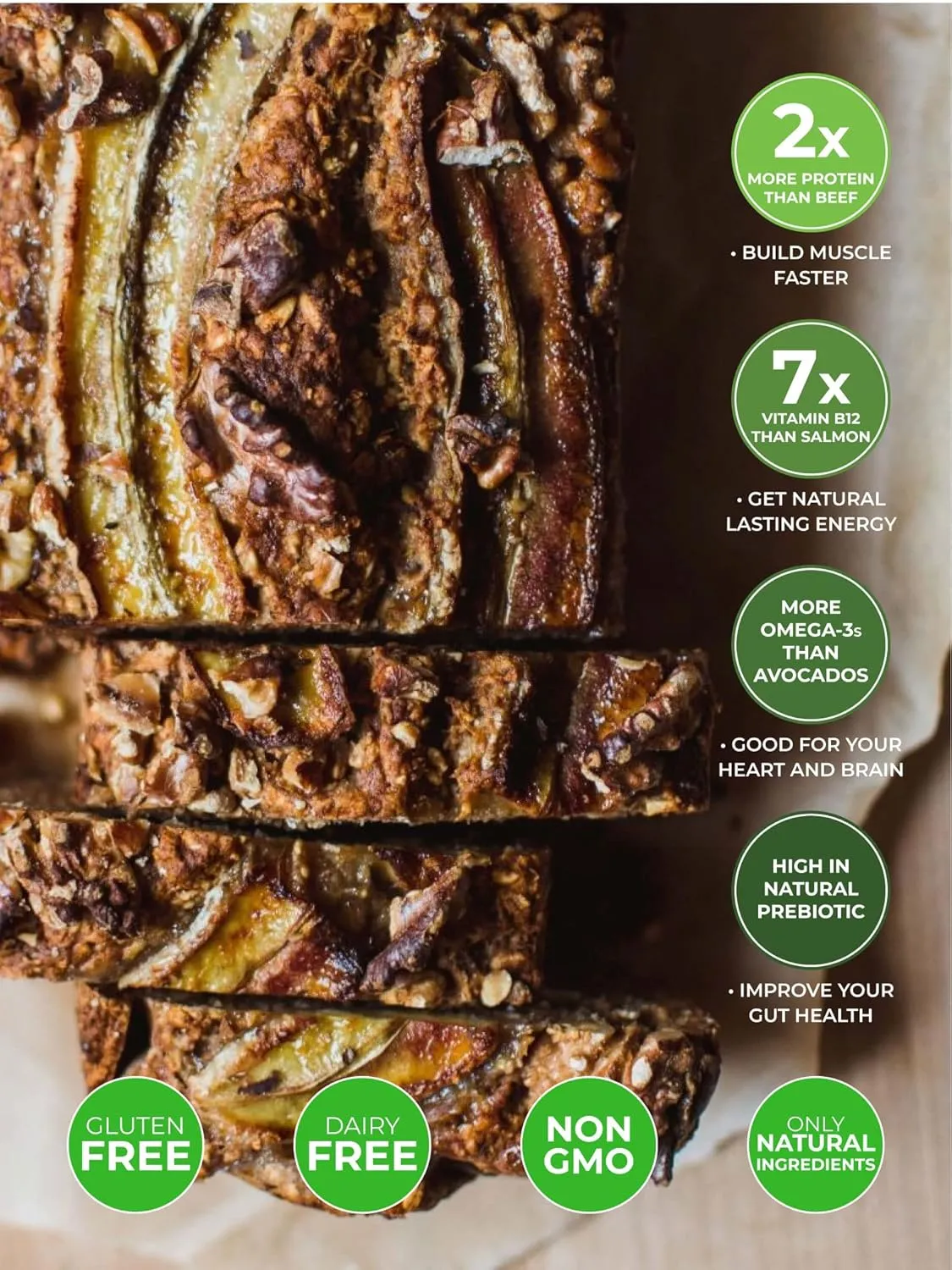 Mighty Cricket Protein Powder - High Protein Flour Substitute, Gluten Free, Dairy Free, Soy Free, 100% Pure Clean Protein - Cricket Flour Made from Healthy Insect Protein (1 lb.)