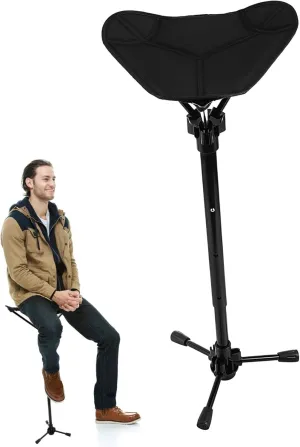 Mikikit Versatile Outdoor Stool Compact Folding Chair for Hiking Fishing and Camping