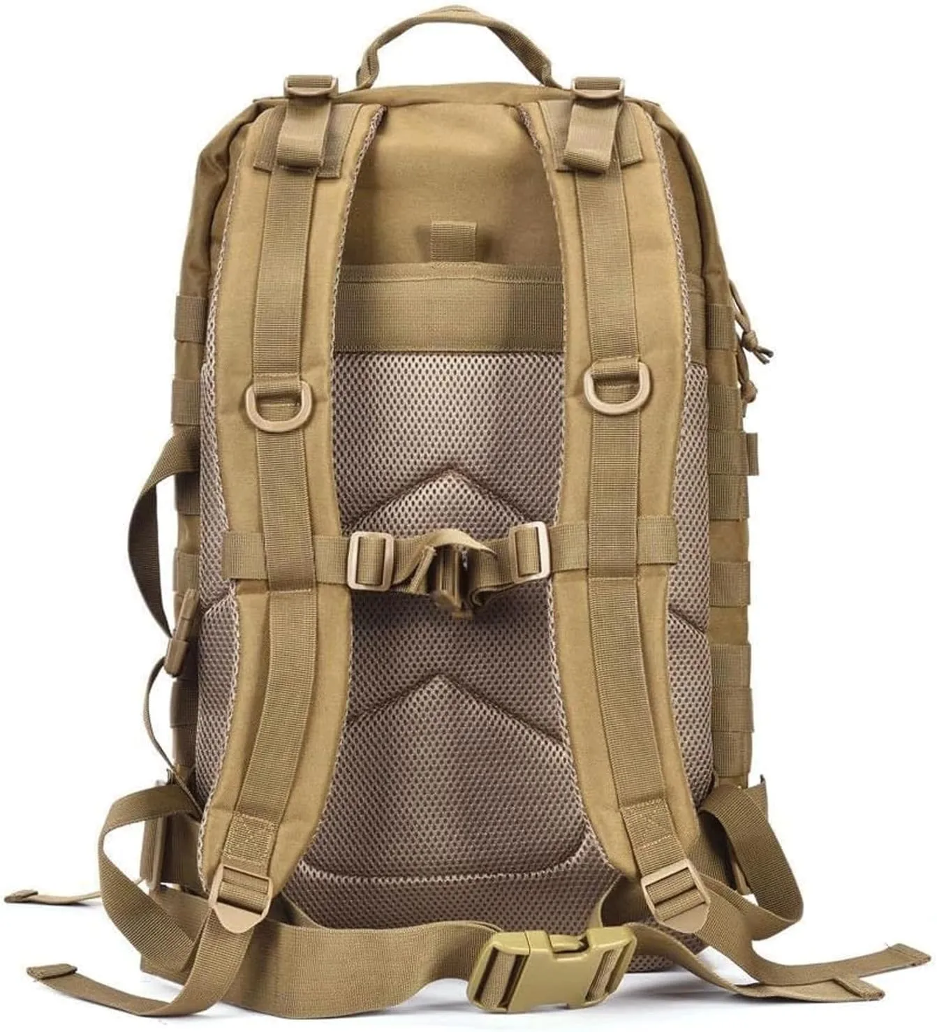 Military Tactical Backpack Large Army 3 Day Assault Pack Molle Bag Backpacks (ACU Camo) (Tan)