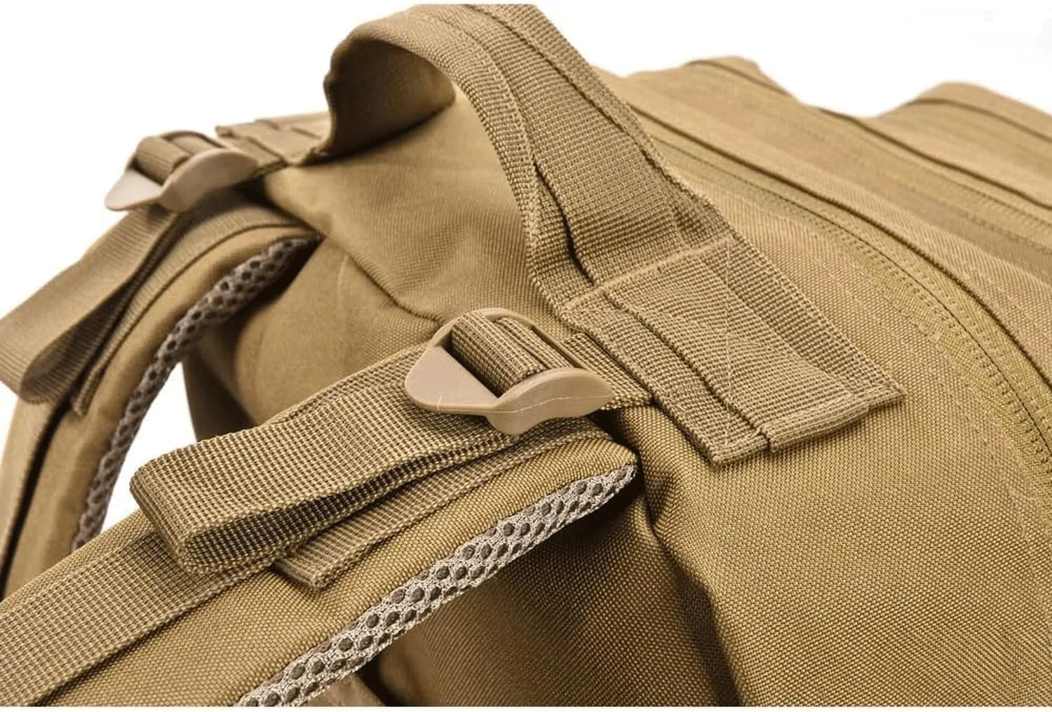Military Tactical Backpack Large Army 3 Day Assault Pack Molle Bag Backpacks (ACU Camo) (Tan)
