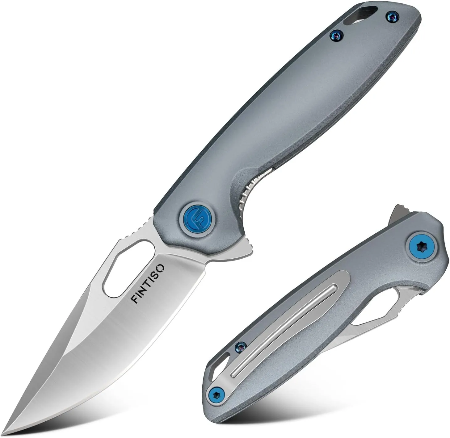 Mini Pocket Knife 2.79" EDC, Premium Swedish 14C28N Blade, Folding Knife with 6061 Aluminum Alloy Handle, Camping & Survival Hiking Knife, Atlas Series