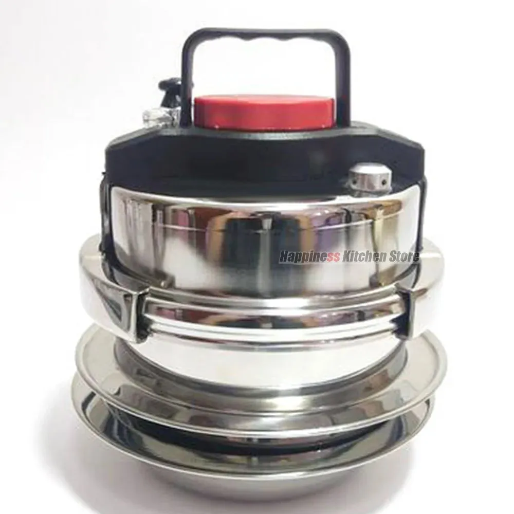 Mini Pressure Cooker 1.4L Rice Cooker Soup Pot Stainless Steel Pot Portable Camping Pot Household Cookware Non Stick