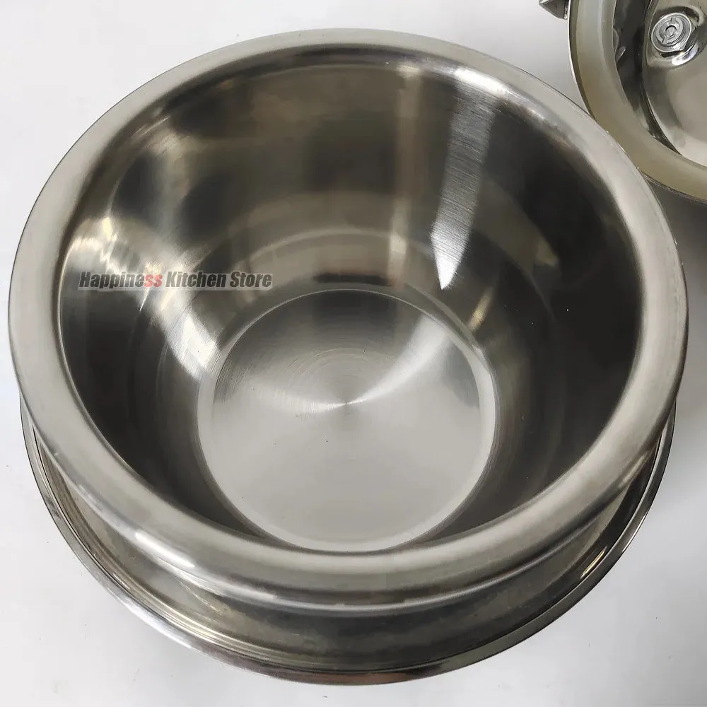 Mini Pressure Cooker 1.4L Rice Cooker Soup Pot Stainless Steel Pot Portable Camping Pot Household Cookware Non Stick