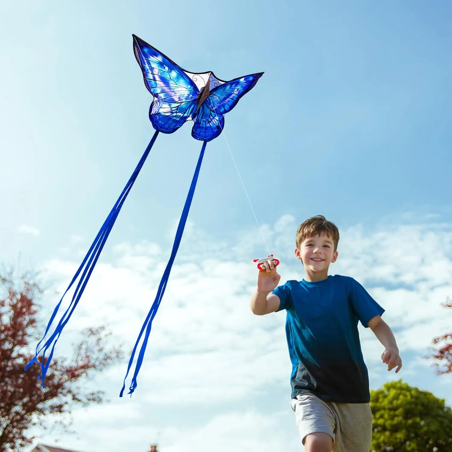 Mint's Colorful Life Butterfly Kite for Kids & Adults Easy to Fly, Large Single Line Kites with 300ft String Kite Handle