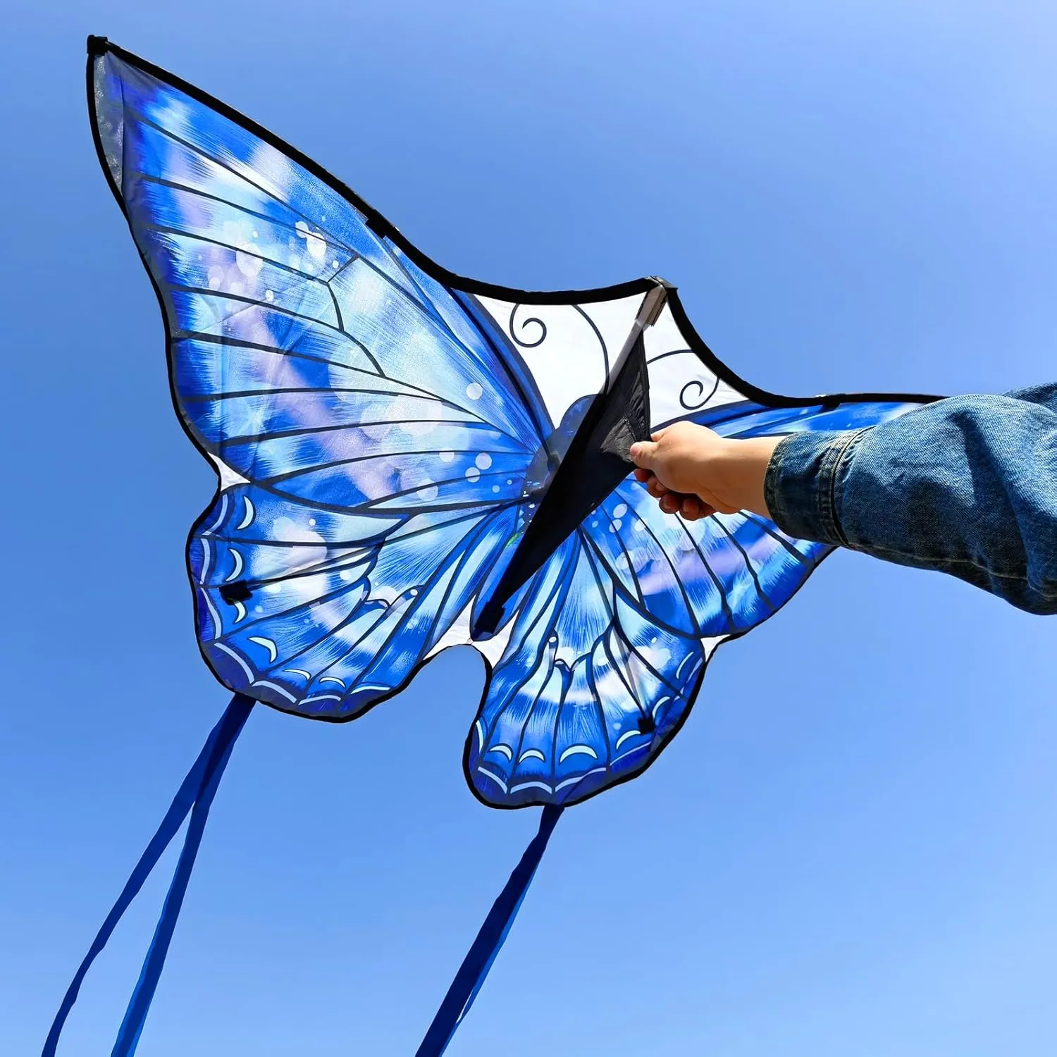 Mint's Colorful Life Butterfly Kite for Kids & Adults Easy to Fly, Large Single Line Kites with 300ft String Kite Handle