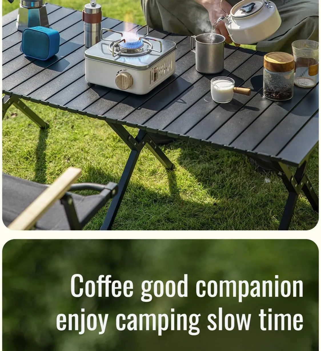 [Mokcoliy]【Mini Gas Stove】light Outdoor Cooking System - Fast Heating Camping Stove with Stable Base, Energy-Efficient for Picnics, Fishing & Survival Gear (Easy Carry Compact Design)