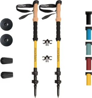 Montem Carbon Fiber Trekking Poles - Ultra Light & Durable Check It Out
