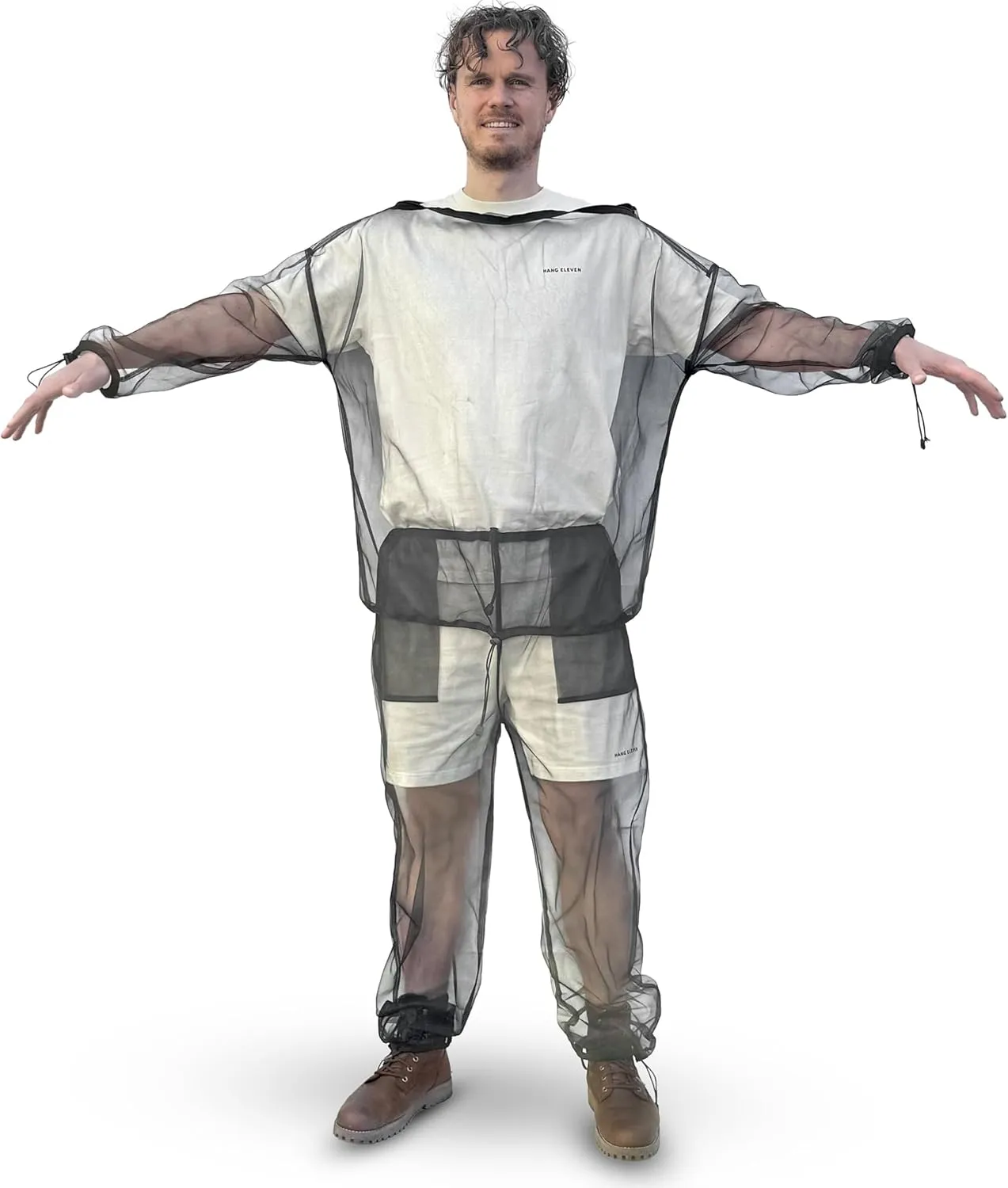Mosquito Net Suit for Insect & Bug Protection - Jacket & Pants Netting - Outdoor Resistent Clothes