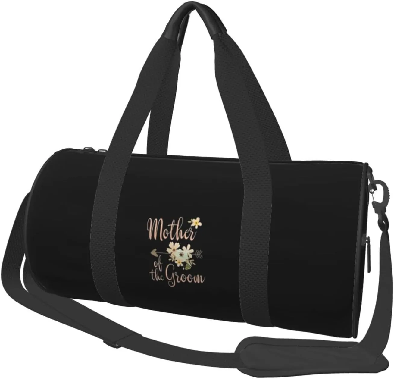 Mother of The Groom Convertible Garment Bag with Shoulder Strap, Carry on Garment Duffel Bag for Men Women - Rolling Foldable for Travel Luggage Bags (Black)