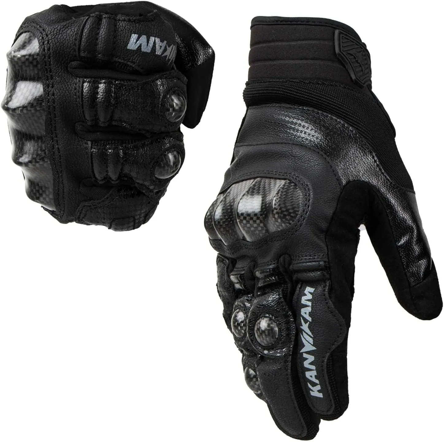 Motorcycle Gloves for ATV MTB Cycling Hiking,Carbon Fiber Shell Protection,Motocross Goatskin Leather Glove for Dirt Bike Motorbike Racing