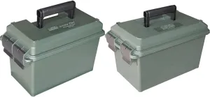 MTM AC50C-11 50-Caliber Ammo Can, Forest Green & AC11 Ammo Can for Bulk Ammo, Lockable, Water-Resistant, Heavy-Duty Dual Latches, Double Padlock Tabs, USA Made, Forest Green