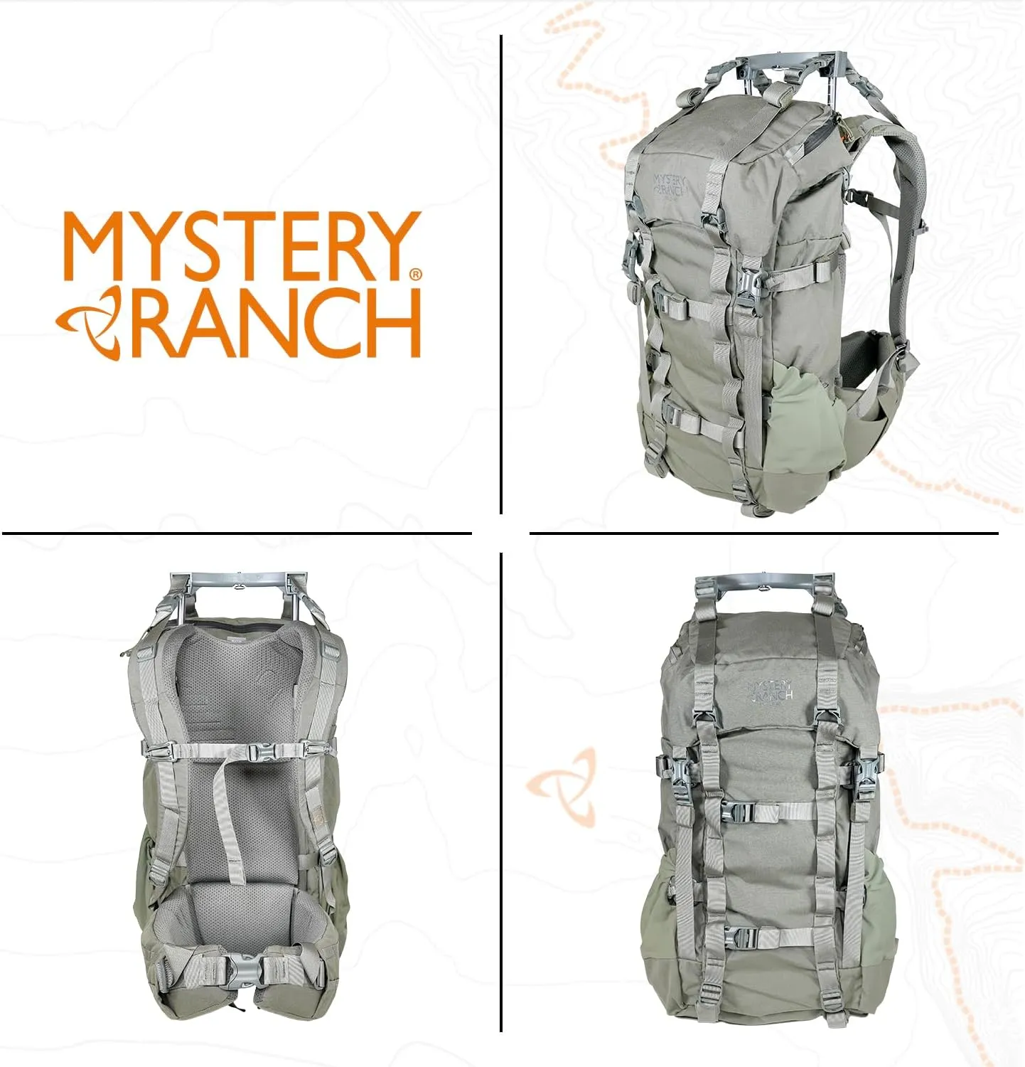 Mystery Ranch Pop Up 40 Hunting Backpack, Weatherproof, Daypack for Travel, Hiking, Outdoors, Camping, 40L, L, Coyote