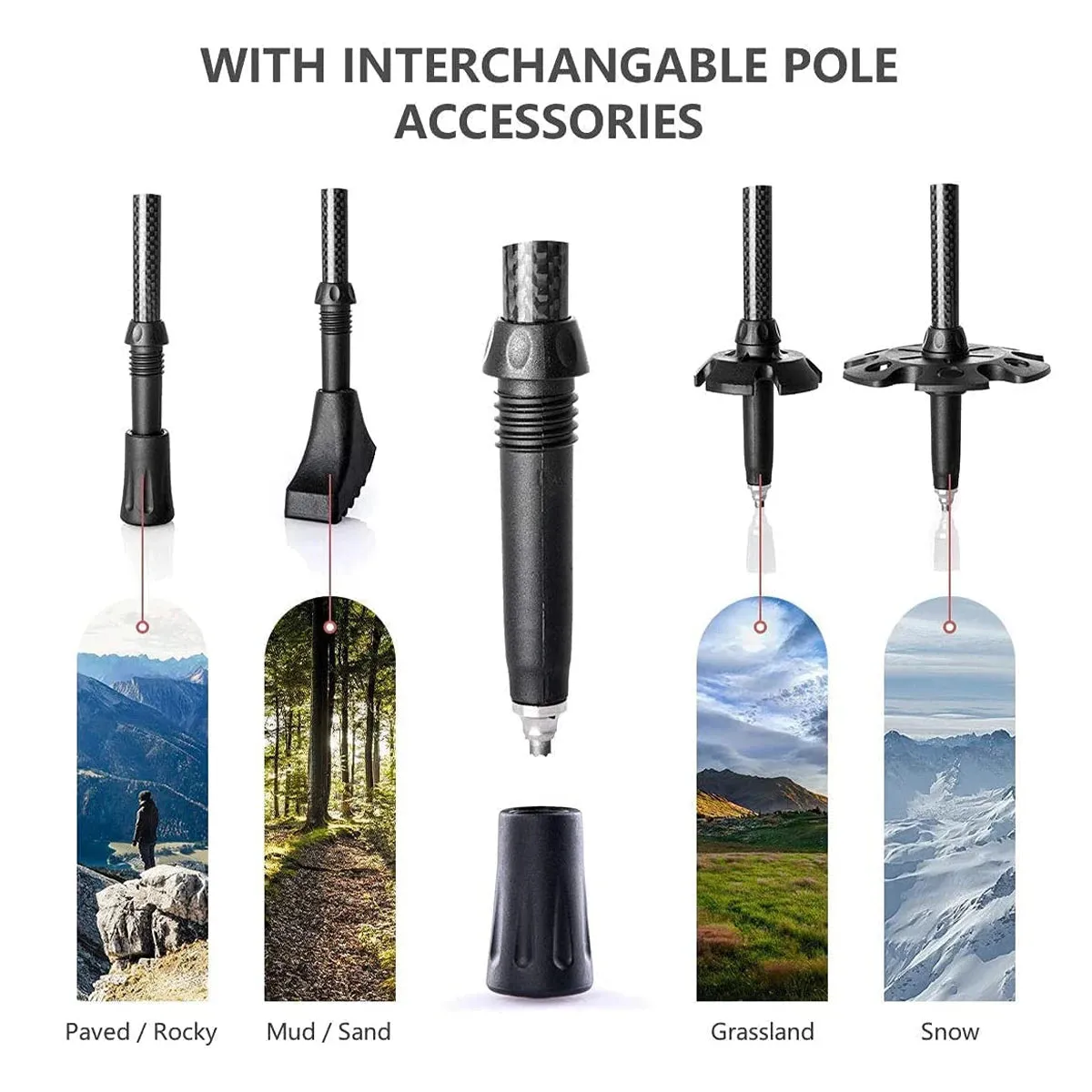 Naturehike Trekking Poles 2pcs Carbon Fiber Folding Hiking Stick Collapsible Telescopic Sticks Trekking Stick Hiking Poles