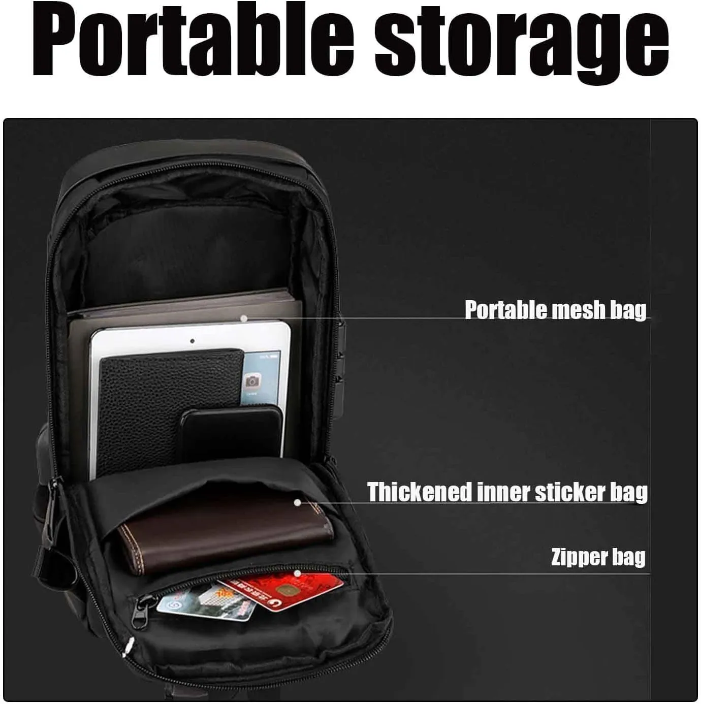 New Carbon Fiber Streamline Anti-Theft Sling Bag, Carbon Fiber Sling Bag, USB Charging Waterproof Crossbody Backpack (Gray)