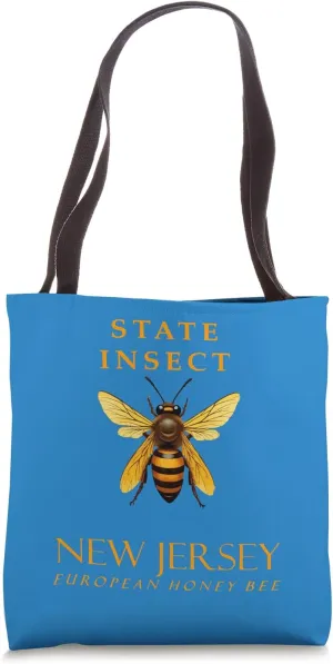 New Jersey Territory Insect European Honey Bee Tote Bag