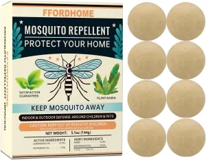 New Mosquito Repellent for Patio - Mosquito Repellent Indoor & Outdoor Protection - Mosquito Deterrent for Yard - Mosquito Control for Rooms, Keep Mosquitos Away for Camping - 8 Balls
