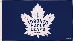 NHL Toronto Maple Leafs 3' x 5' Outdoor Durable Flag with Grommets, Heavy Duty Flag & Banner for Outdoor Garden Patio, Indoor Wall Decor Flag for Room, Works with Flag Poles for Outside House