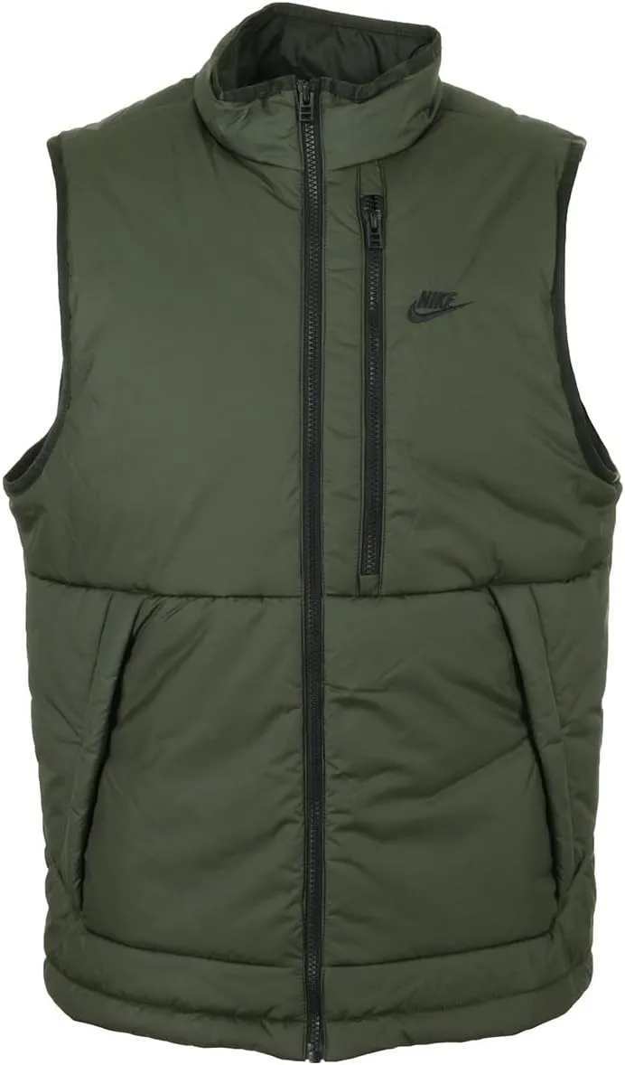 Nike Men's Sportswear Therma-FIT Legacy Series Vest - Sequoia | Black (as1, alpha, m, regular, regular, Sequoia | Black)