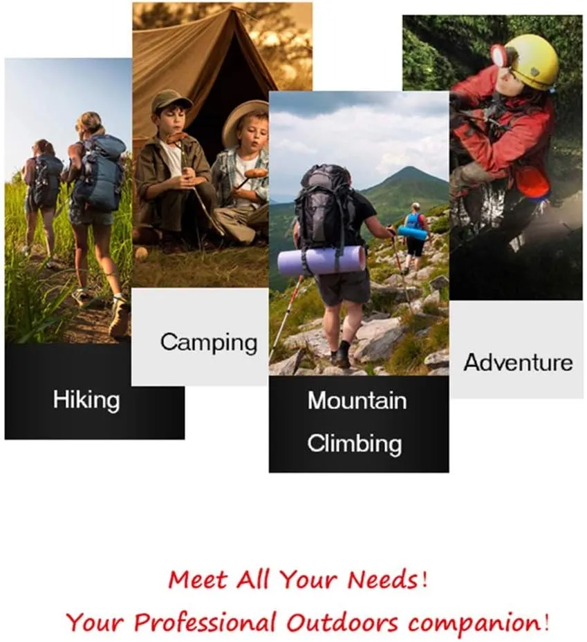 Nordic Walking Trekking Poles - with Antishock and External Lock System, Telescopic, Collapsible, Ultralight Aluminum Alloy for Hiking, Camping