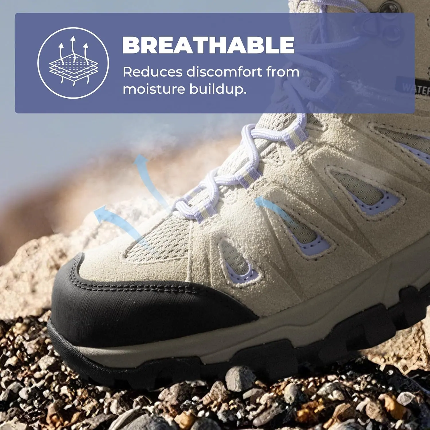 NORTIV 8 Women's Waterproof Hiking Boots Outdoor Trekking Camping Trail Hiking Boot