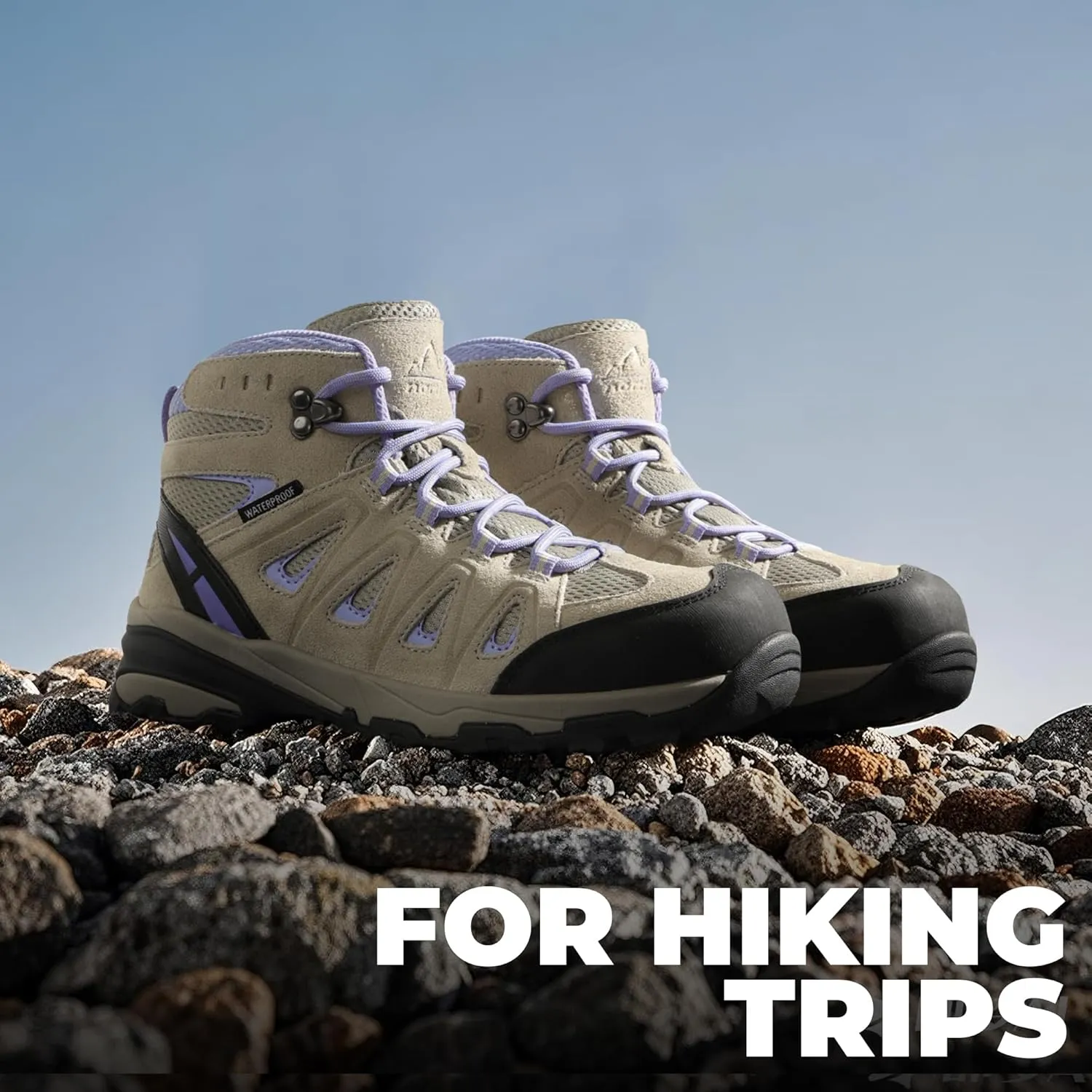 NORTIV 8 Women's Waterproof Hiking Boots Outdoor Trekking Camping Trail Hiking Boot