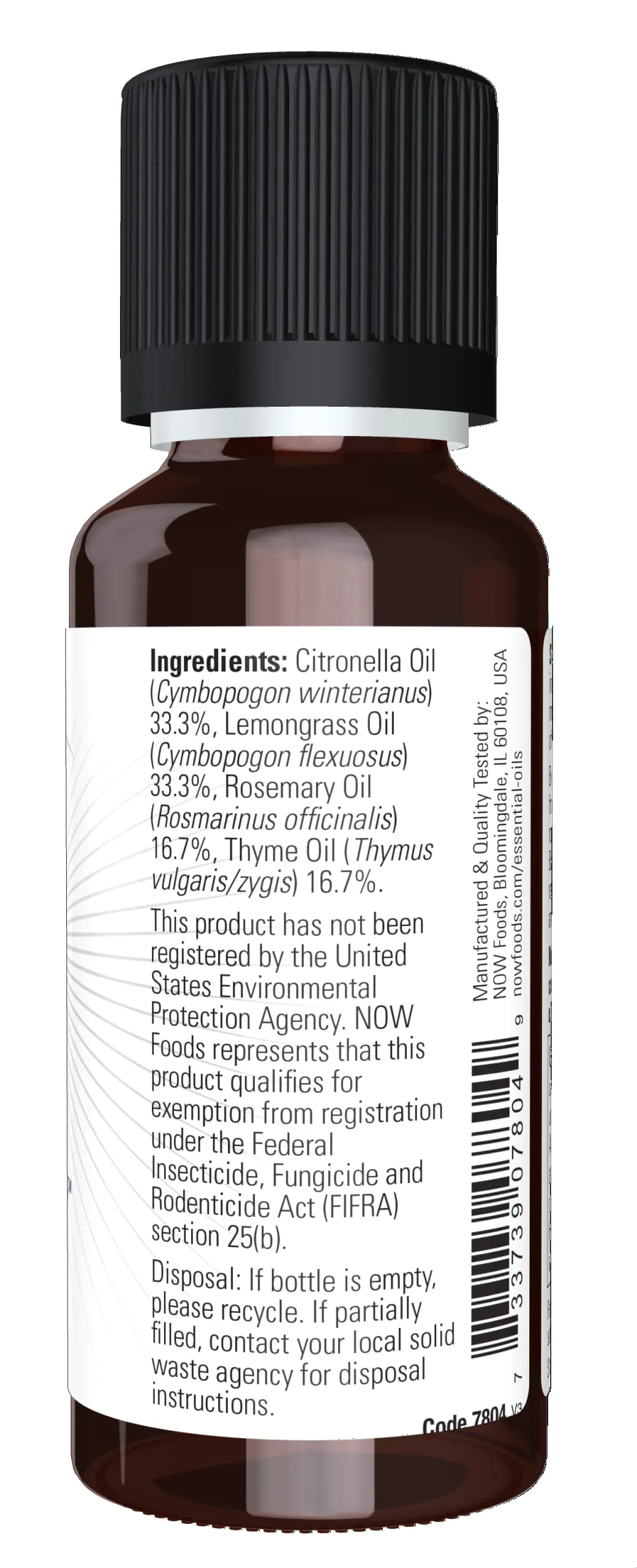 NOW Foods Essential Oil Bug Ban  30 ml.