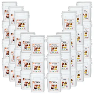 Numanna Family Pack 36 Buckets 5,184 Servings Easy Prep Survival Meals Emergency Food Supply Everyday Meals Camping Food Non-Gmo No Added Preservatives Made in USA 25  Year Shelf Life Long Term Meal