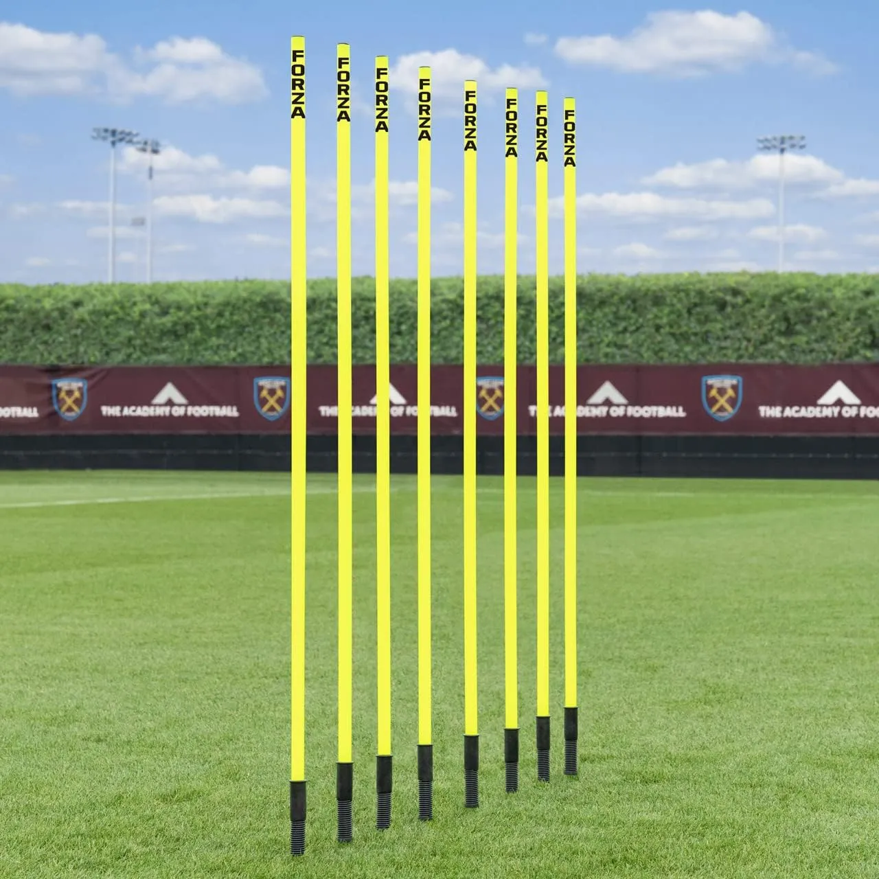 NWS Forza Spring Loaded Agility Poles | Improve Endurance, Speed & Footwork - Available in Packs of 8 or 16